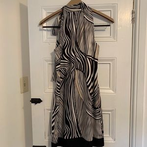 White House Black Market Silky Tie Dress